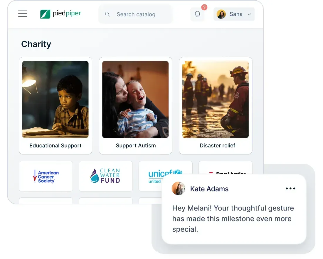 Donation to a preferred charity  