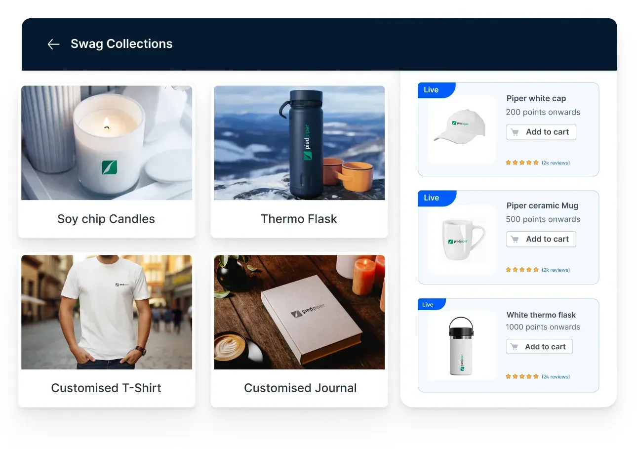 Curated company swag 